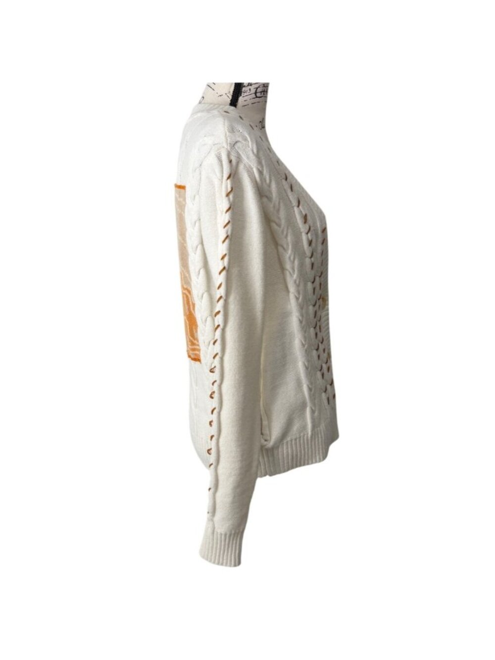 Idyllwind Miranda Lambert Women XS Cardigan Western Horse Rodeo Cable Knit Ivory - Picture 3 of 8